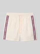 Calvin Klein Underwear Regular Fit Badeshorts mit Logo-Tape in Offwhit...