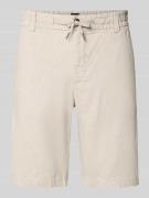 BOSS Orange Tapered Chinoshorts aus Leinen-Mix Modell 'DS_3S' in Sand,...