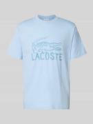 Lacoste Regular Fit T-Shirt aus reiner Baumwolle in Hellblau, Größe L