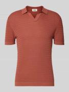 Drykorn Slim Fit Strick-Poloshirt in Two-Tone-Machart Modell 'Triton' ...