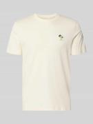 Blend T-Shirt mit Stitching Modell 'KAAN' in Offwhite, Größe 3XL