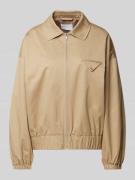 Jake*s Collection Oversized Blousons mit Brusttasche in Sand, Größe 34