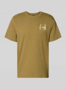 The North Face Relaxed Fit T-Shirt mit Logo-Print in Camel, Größe L
