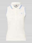 Tommy Hilfiger Slim Fit Poloshirt aus Baumwoll-Mix in Ecru, Größe L