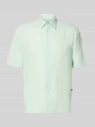 BOSS Orange Regular Fit Leinenhemd mit kurzem Arm Modell 'RASH_2_M' in...