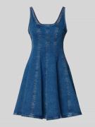 Hugo Blue A-Linie Jeanskleid aus reiner Baumwolle Modell 'GADEME' in J...