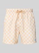 BOARDIES Badehose mit elastischem Bund Modell 'Piazza' in Beige, Größe...