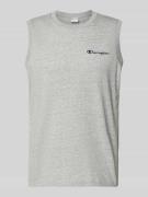 CHAMPION Top mit Label-Stitching und Rundhalsausschnitt in Hellgrau Me...