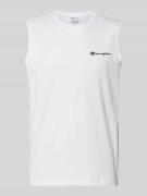 CHAMPION Top mit Label-Stitching und Rundhalsausschnitt in Weiss, Größ...