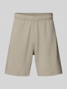 CHAMPION Shorts mit Label-Stitching mit elastischem Bund in Beige, Grö...