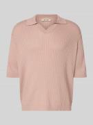 Only & Sons Relaxed Fit Poloshirt aus Viskose-Mix Modell 'FLINT' in Ro...