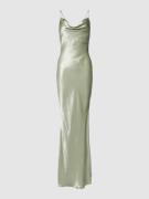 Jake*s Cocktail Abendkleid mit Wasserfall-Ausschnitt in Lind Melange, ...