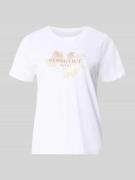 Tom Tailor Regular Fit T-Shirt aus reiner Baumwolle in Weiss, Größe L