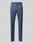 BOSS Regular Fit Anzughose aus Leinen-Mix Modell 'LEON' in Ocean Melan...