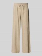 FREE/QUENT Wide Leg Pants aus Leinen-Mix mit elastischem Bund Modell '...
