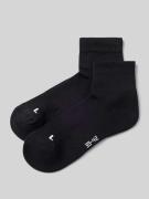 Snocks Mid Running Socks im 2er-Pack mit gerippten Bündchen in Black, ...