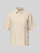Marc O'Polo Relaxed Fit Kurzarmbluse aus reinem Leinen in Weiss, Größe...