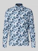 FIL NOIR Slim Fit Business-Hemd aus Leinen-Baumwoll-Mix Modell 'Roma' ...