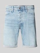 Jack & Jones Regular Fit Jeansshorts mit Umschlag Modell 'RICK' in Hel...