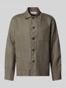 SELECTED HOMME Regular Fit Overshirt aus reinem Leinen Modell 'BAIRD' ...