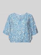s.Oliver RED LABEL Relaxed Fit Blusentop aus Viskose-Mix in Hellblau M...