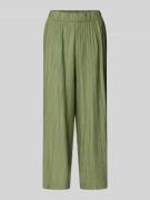 s.Oliver RED LABEL Wide Leg Culotte aus Viskose-Mix in Khaki, Größe 34