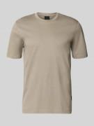 bugatti T-Shirt mit Rundhalsausschnitt in Beige Melange, Größe L
