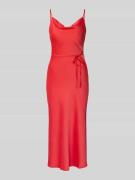 YAS Cocktailkleid mit Spaghettiträgern Modell 'THEA' in Rot, Größe 36