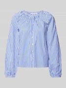 Christian Berg Woman Regular Fit Bluse mit Rundhalsausschnitt in Royal...