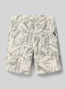 Garcia Shorts im Allover-Look mit Eingrifftaschen in Ecru, Größe 152