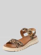Tamaris Sandalen aus echtem Leder in Beige, Größe 36