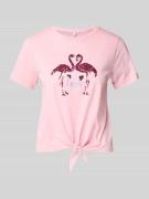 Only Regular Fit T-Shirt aus reiner Baumwolle Modell 'DORA LIFE' in He...