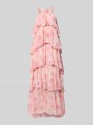 Vero Moda Volant Abendkleid mit V-Ausschnitt Modell 'FELICIA' in Rose,...