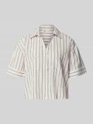 Only Regular Fit Hemdbluse aus reiner Baumwolle Modell 'TIZANA' in Off...