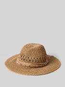 Loevenich Fedora mit Perlen-Besatz in Camel, Größe 1