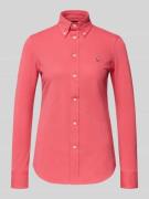 Polo Ralph Lauren Regular Fit Hemdbluse aus reiner Baumwolle in Hellro...