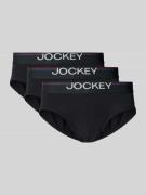 Jockey Slim Fit Briefs mit Logo-Detail im 3er-Pack in Black, Größe L
