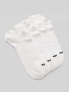 BOSS Sneaker-Socken aus Baumwoll-Mix im 4er-Pack in Weiss, Größe 39-42