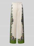Marc Cain Wide Leg Pants aus Viskose-Mix mit Eingrifftaschen in Sand, ...