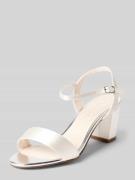 Rainbow Club Sandalette mit Blockabsatz Modell 'Margot' in Offwhite, G...