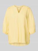 FREE/QUENT Bluse aus Leinen-Mix mit verlängertem Rücken Modell 'Lava' ...