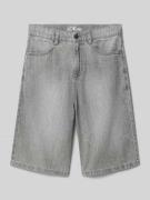 s.Oliver RED LABEL Slim Fit Bermudas aus reiner Baumwolle in Mittelgra...