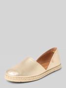 Verbenas Espadrille im Metallic-Look Modell 'CARMEN' in Gold, Größe 37
