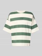 Blend T-Shirt mit Streifenmuster Modell 'KAVEH' in Gruen, Größe 3XL