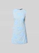 ROTATE Minikleid mit Stretch-Anteil in Hellblau, Größe 34