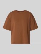 Rich & Royal Sweatshirt mit 1/2-Arm und Rundhalsausschnitt in Cognac, ...