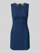 Topshop Jeanskleid mit Rundhalsausschnitt Modell 'LIV' in Jeansblau, G...