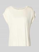 OPUS T-Shirt mit fixiertem Ärmelaufschlag Modell 'Sosilla' in Beige, G...