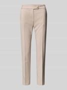 Rinascimento Stoffhose mit Bügelfalte Modell 'REWI' in Taupe, Größe L