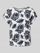 Tom Tailor Regular Fit T-Shirt aus Viskose-Mix in Marine, Größe L